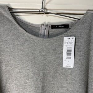 Natori Heather Gray Jersey Dress